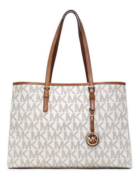 michael kors white tote purse|michael kors large tote black.